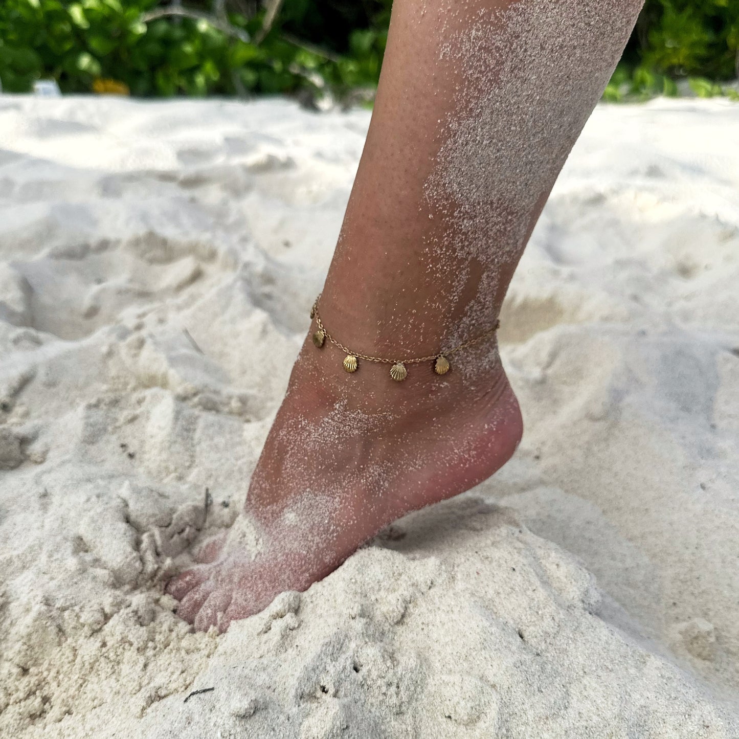 Shell Pendant Anklet