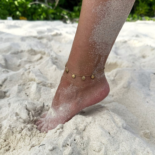 Shell Pendant Anklet