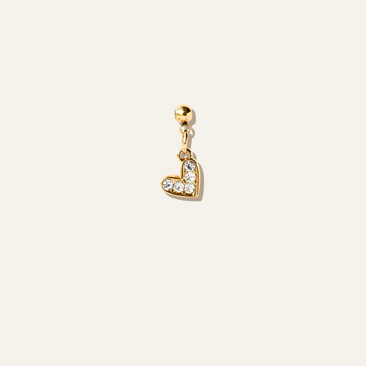 Heart Crystals Charm