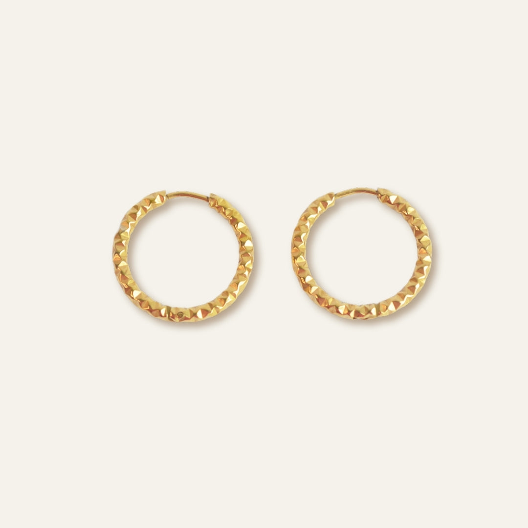 Large Textured Earrings