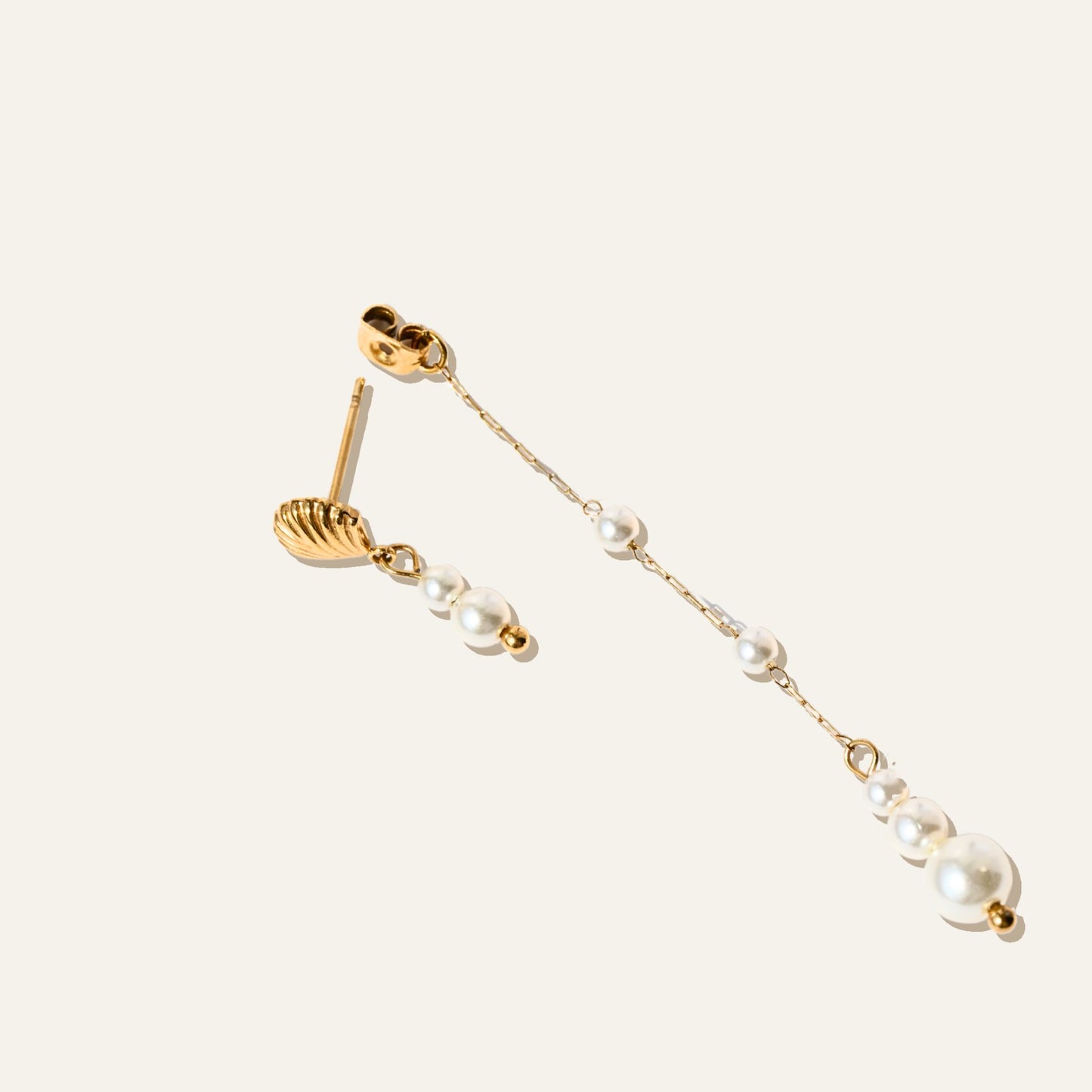 Shell and Pearls Earrings
