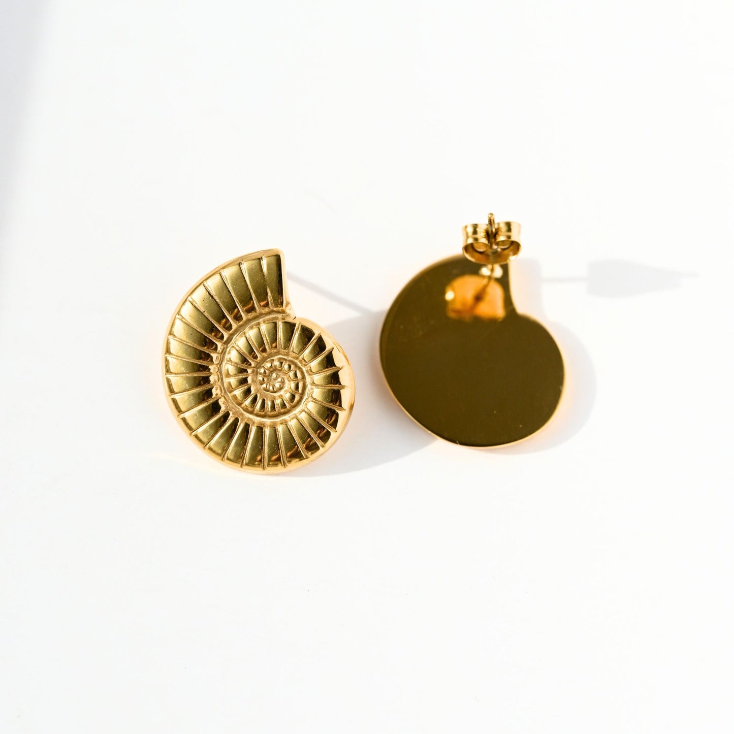 Spiral Shell Earrings