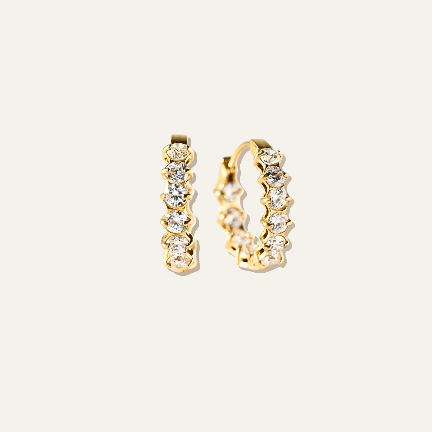 Full Crystal Hoops