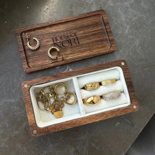 Small Walnut Jewellery Box