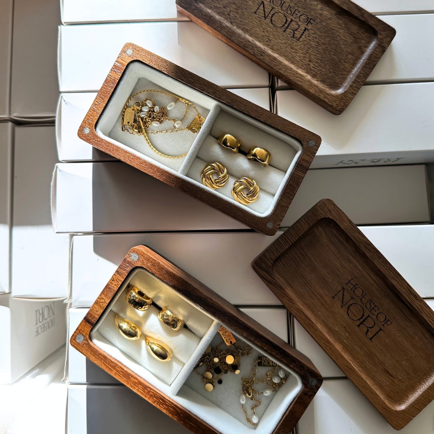 Small Walnut Jewellery Box