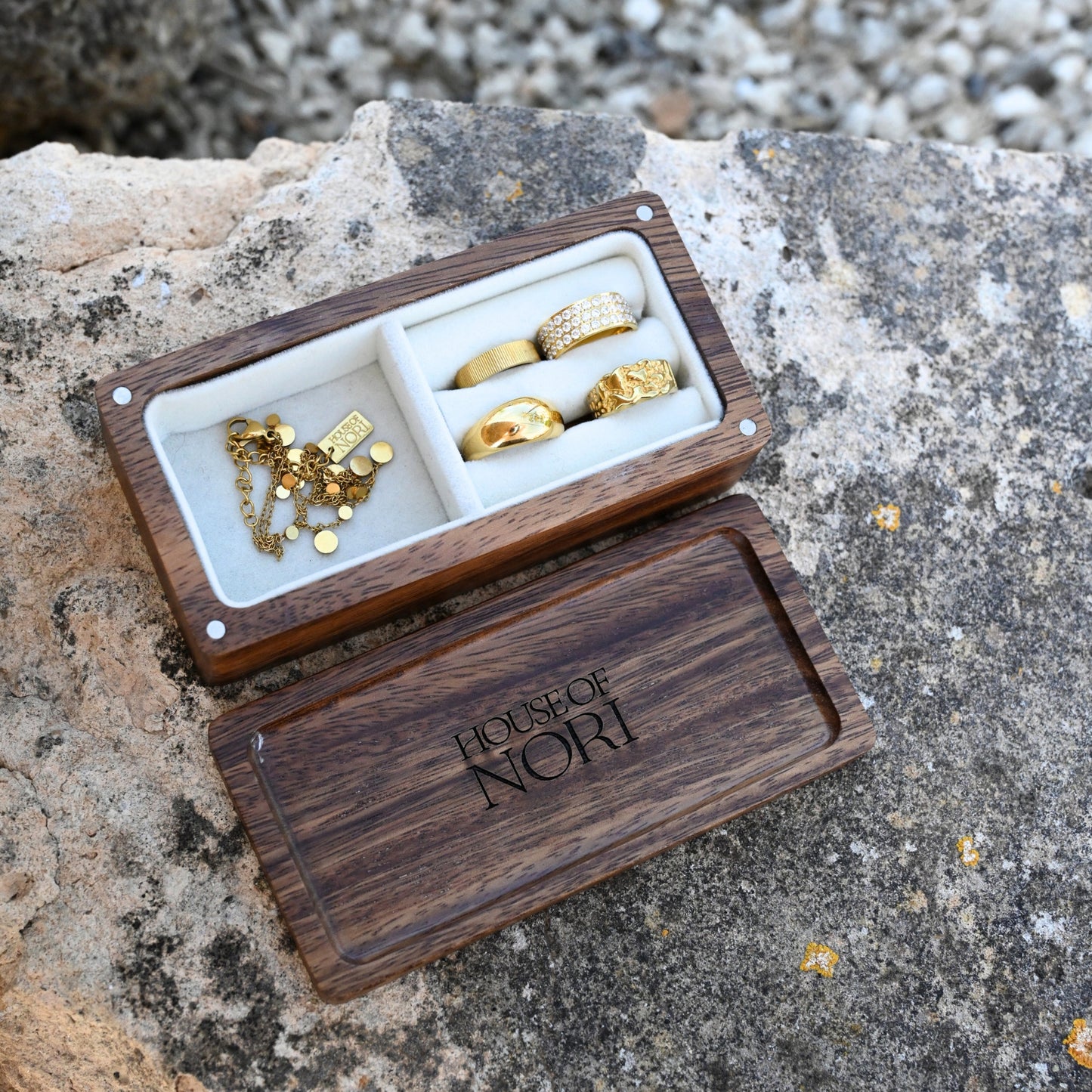 Small Walnut Jewellery Box