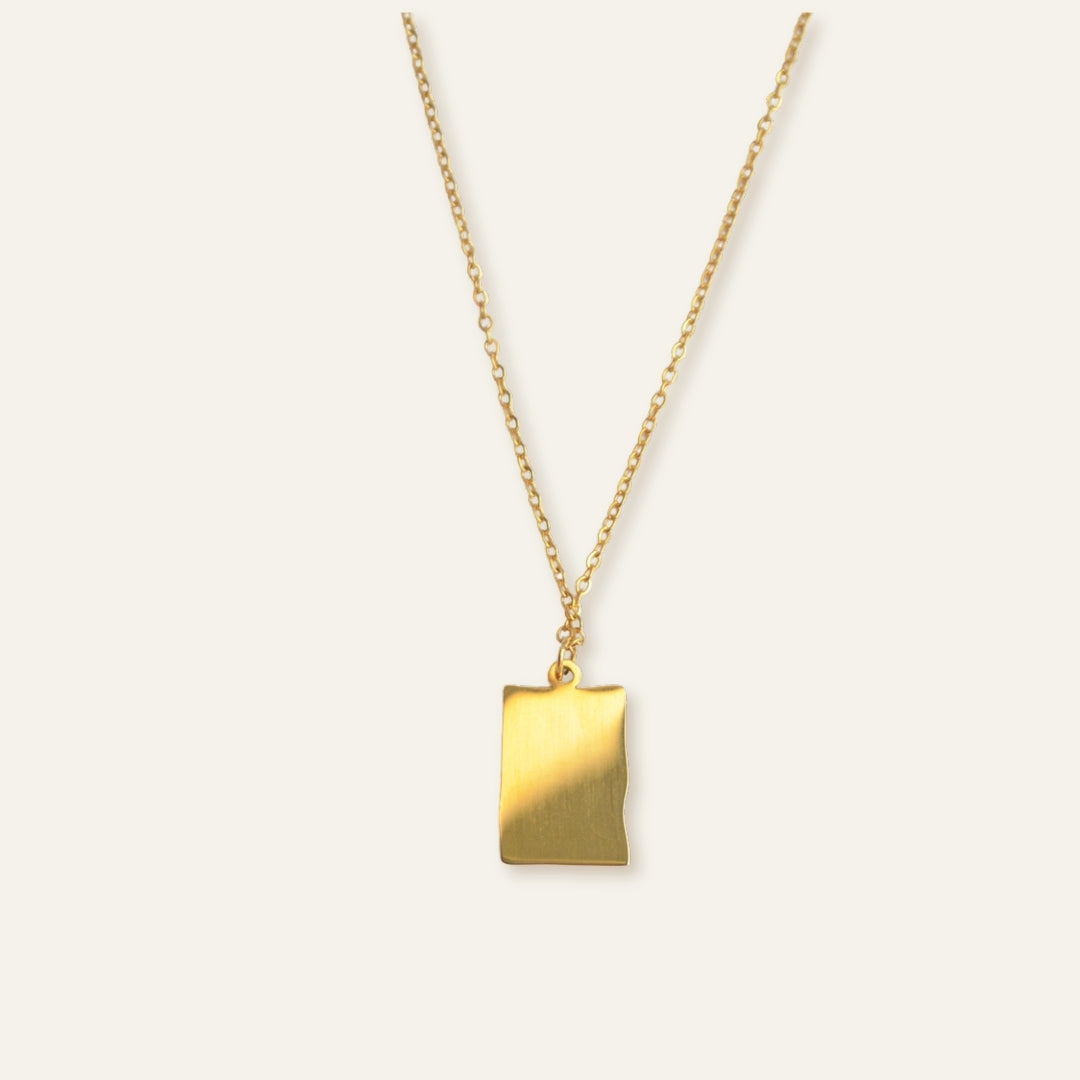 Hammered Pendant Necklace