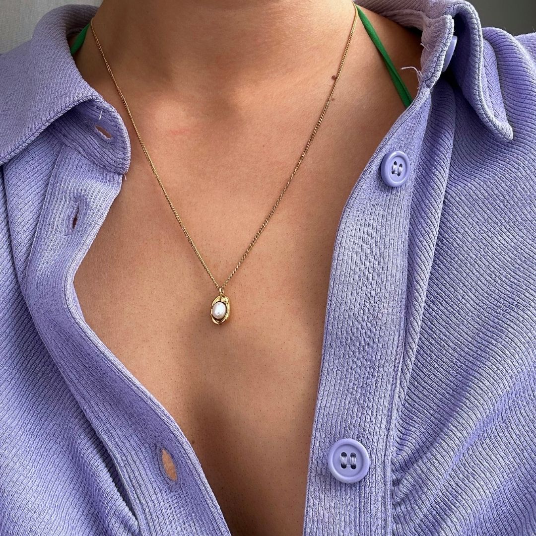 Pearl Nest Pendant Necklace