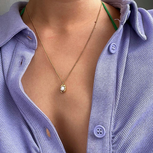 Pearl Nest Pendant Necklace
