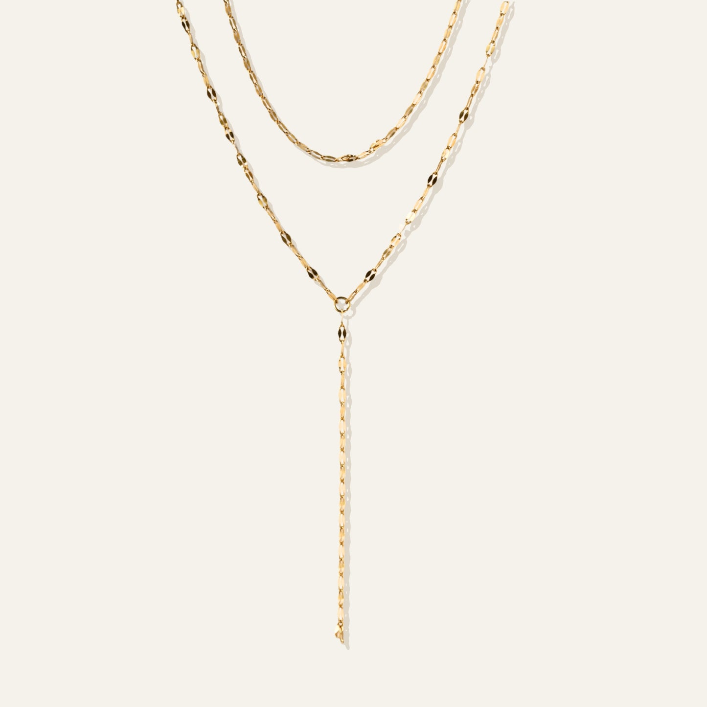 Double Cross Link Y-Necklace