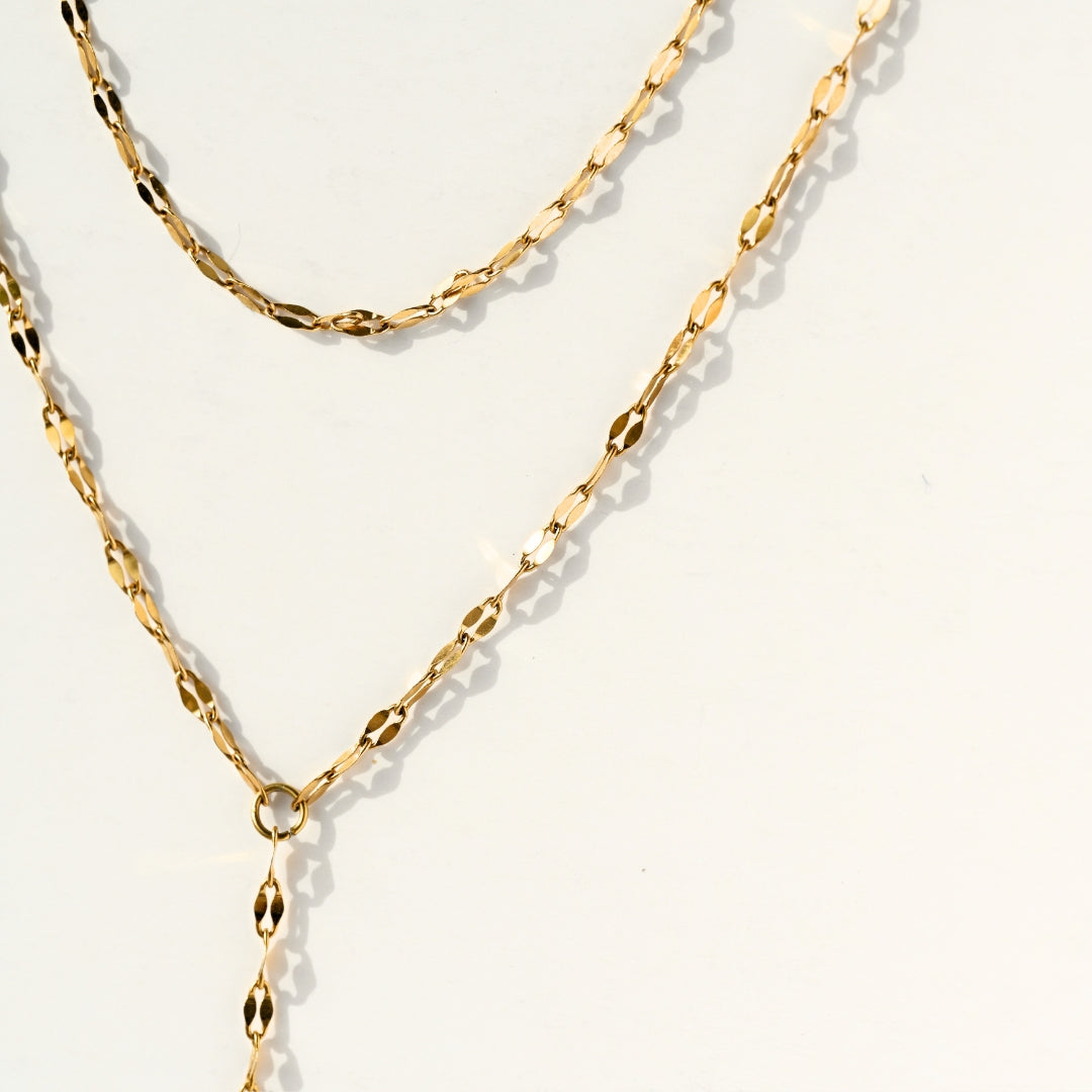 Double Cross Link Y-Necklace