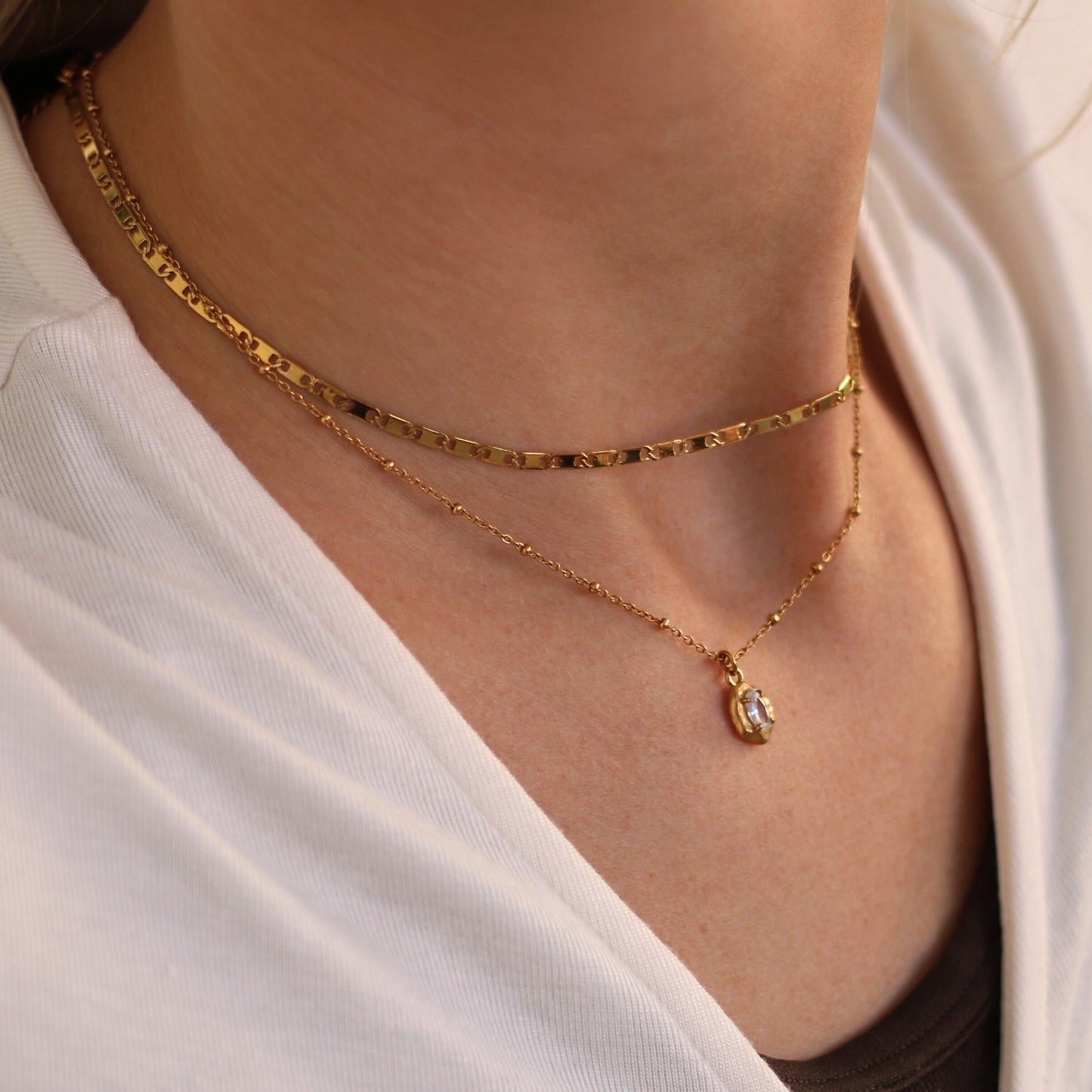 Crystal Nugget Necklace