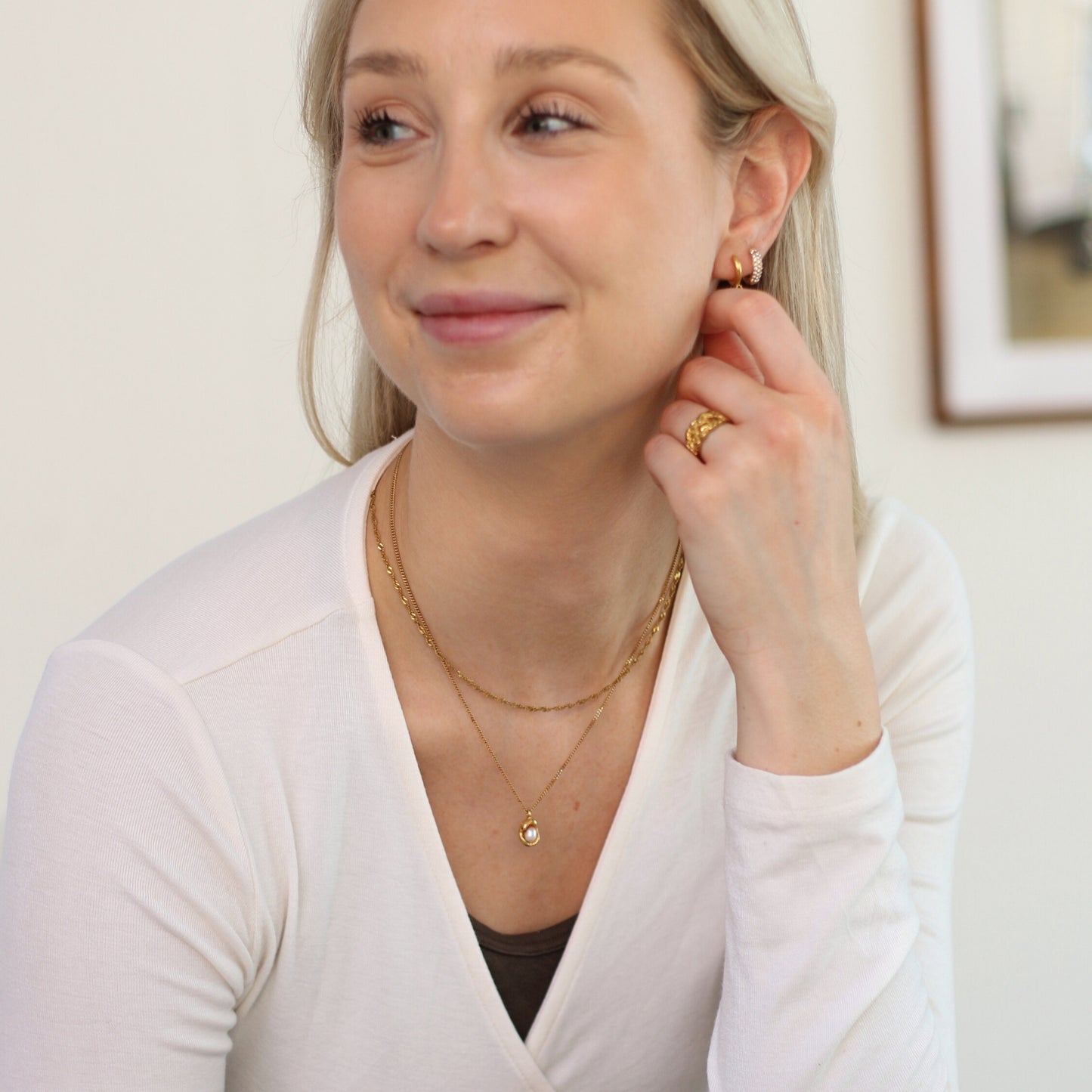 Pearl Nest Pendant Necklace