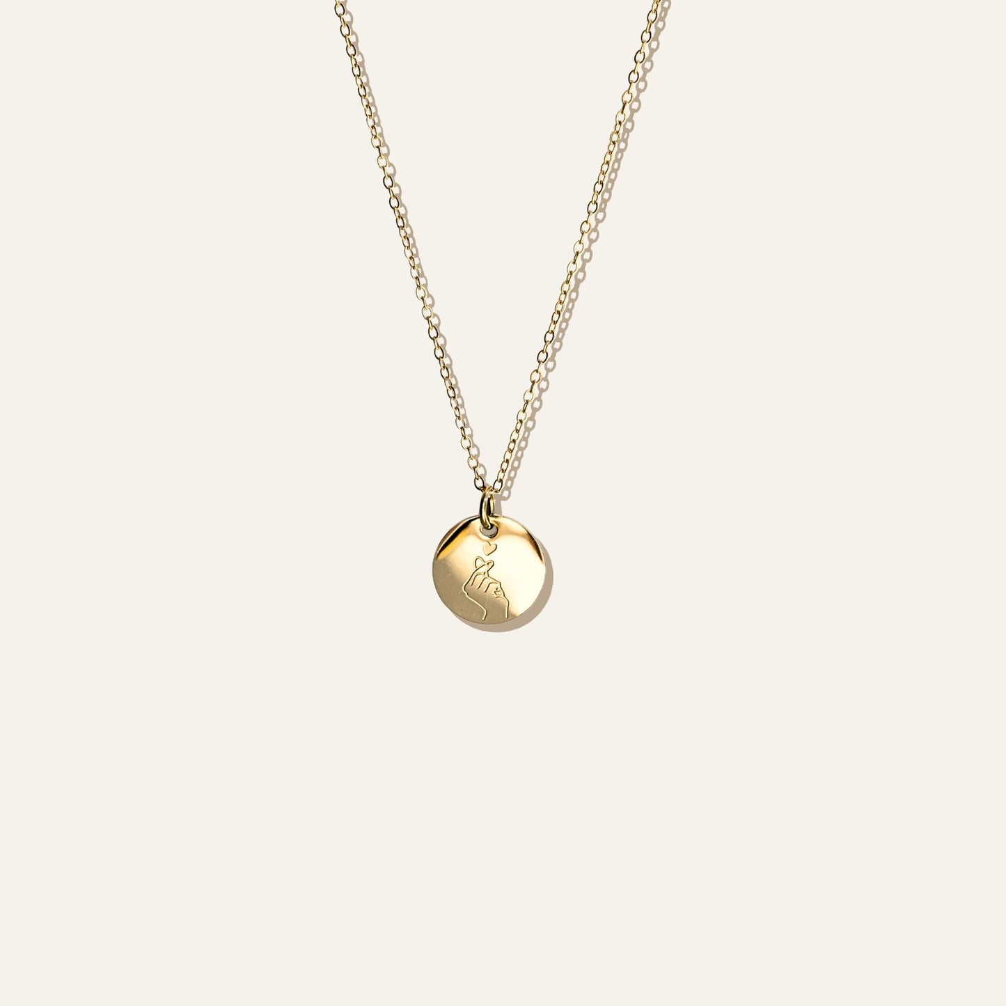 Engraved Heart Sign Necklace