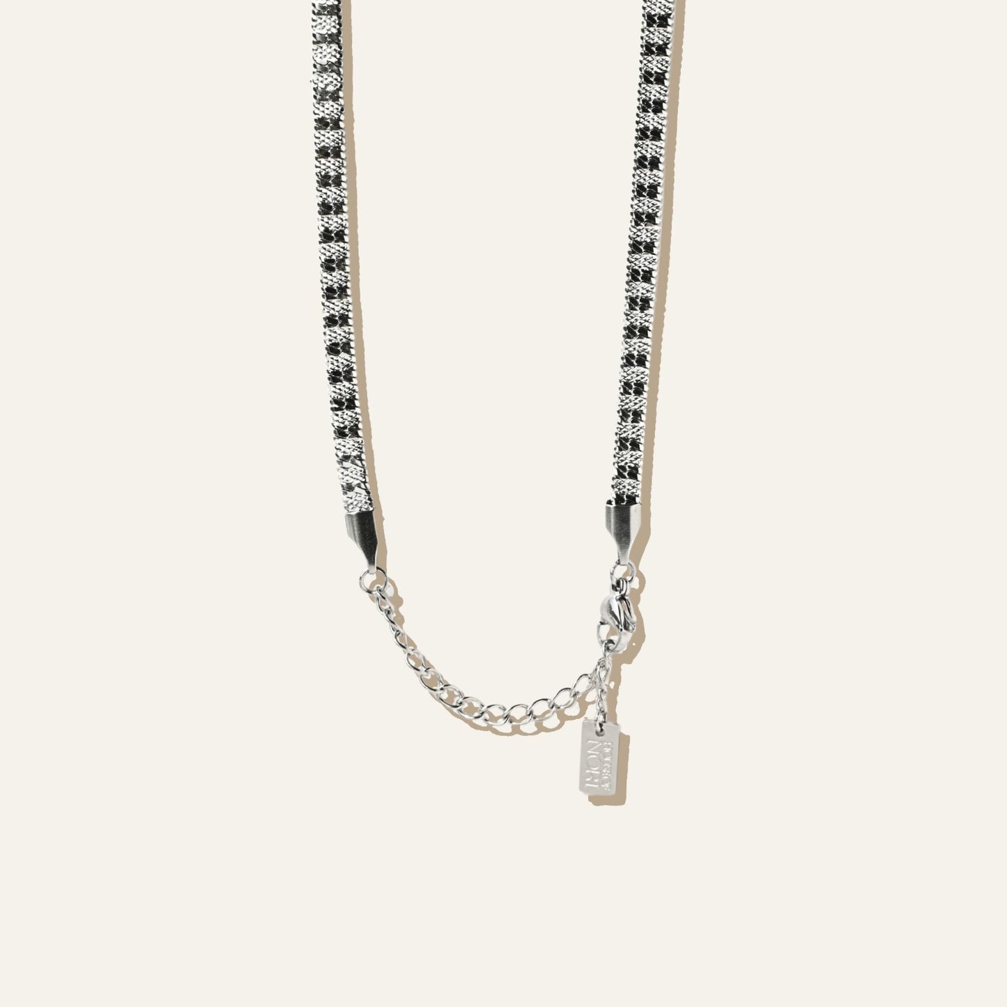 Vintage Snake Chain Necklace Silver