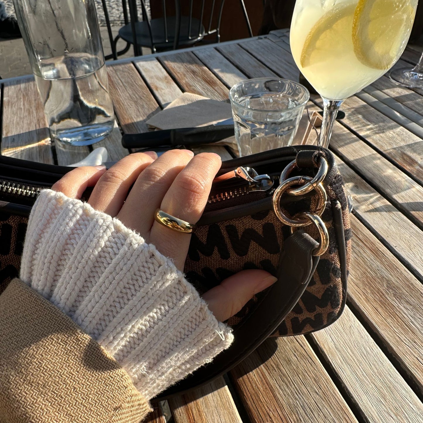 Thin Statement Gold Ring