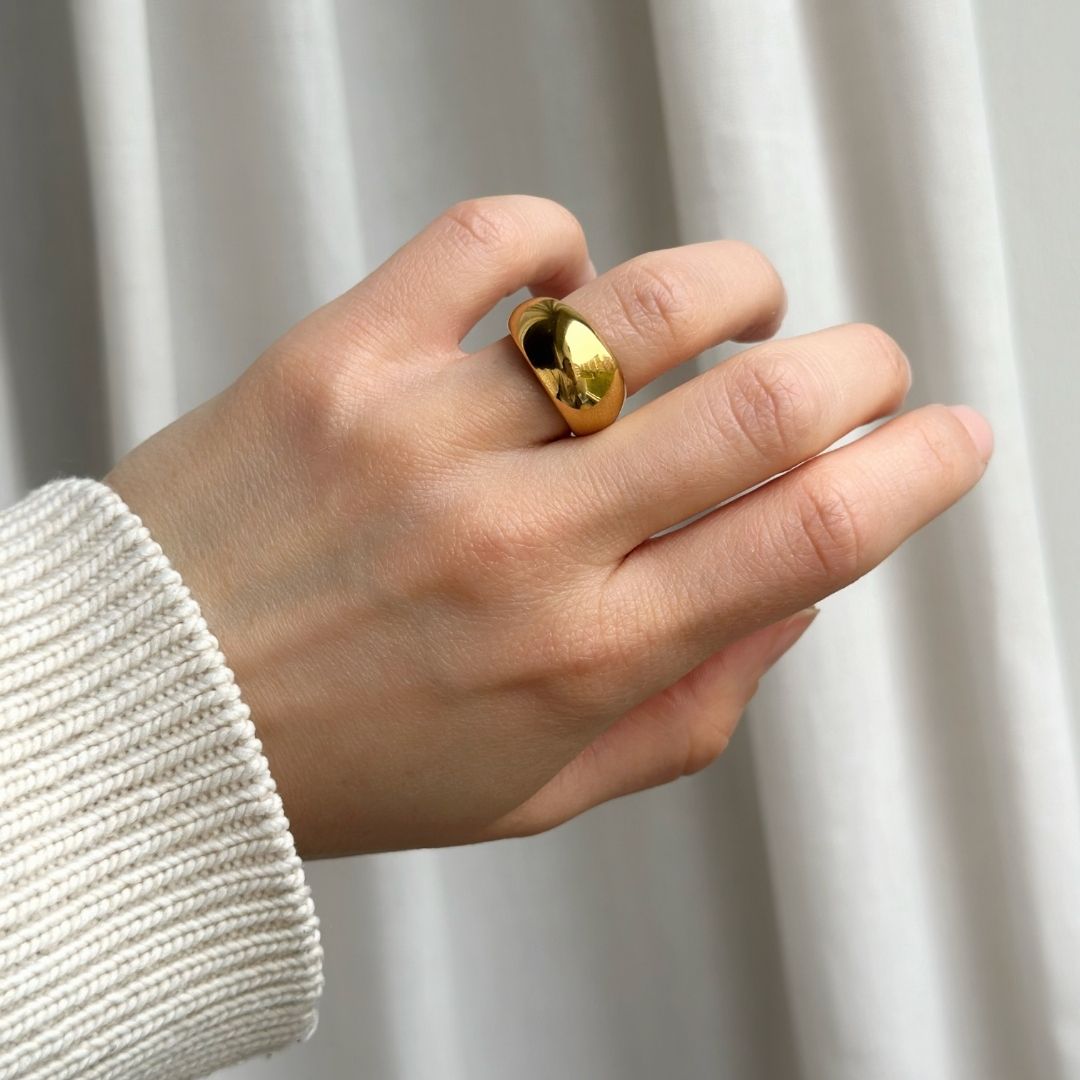 Chunky Statement Gold Ring