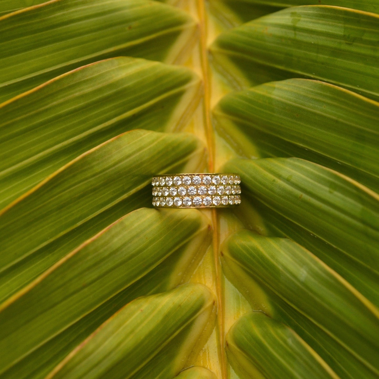 Zirconia Pave Band Ring