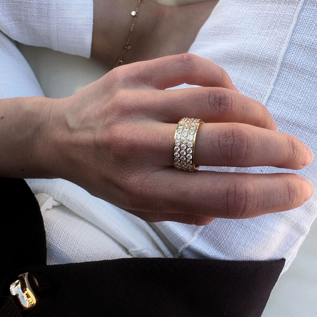 Zirconia Pave Band Ring