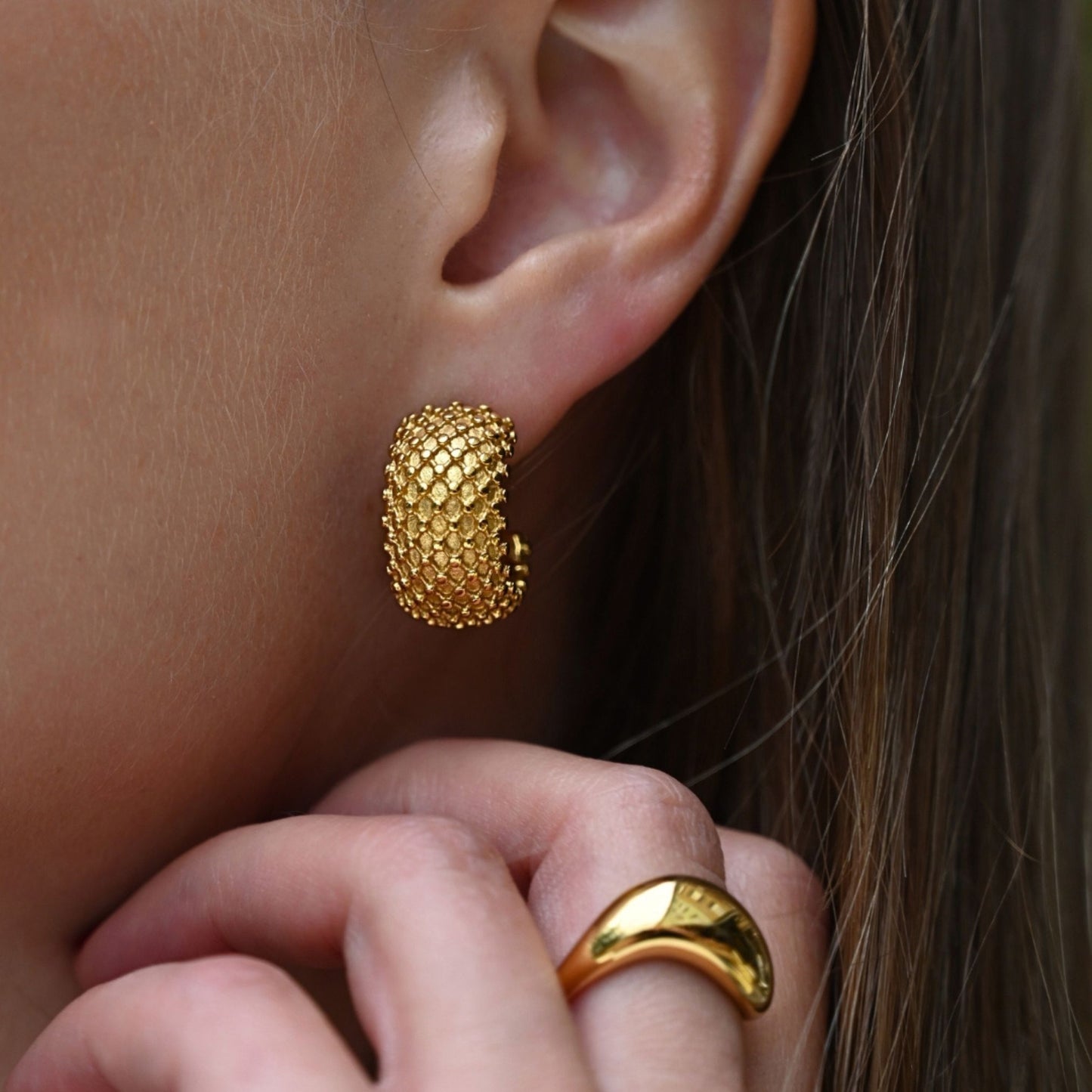 Statement Mesh Earrings