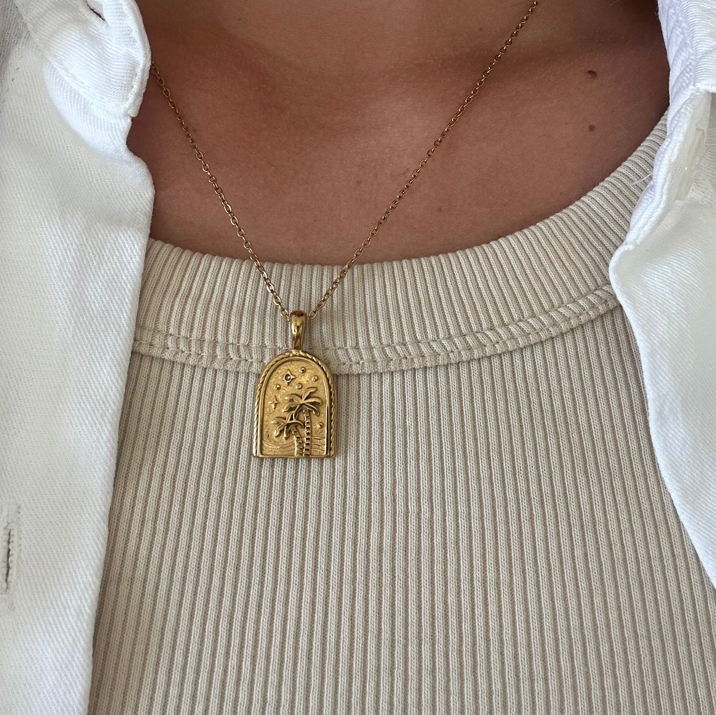 Palm Tree Necklace