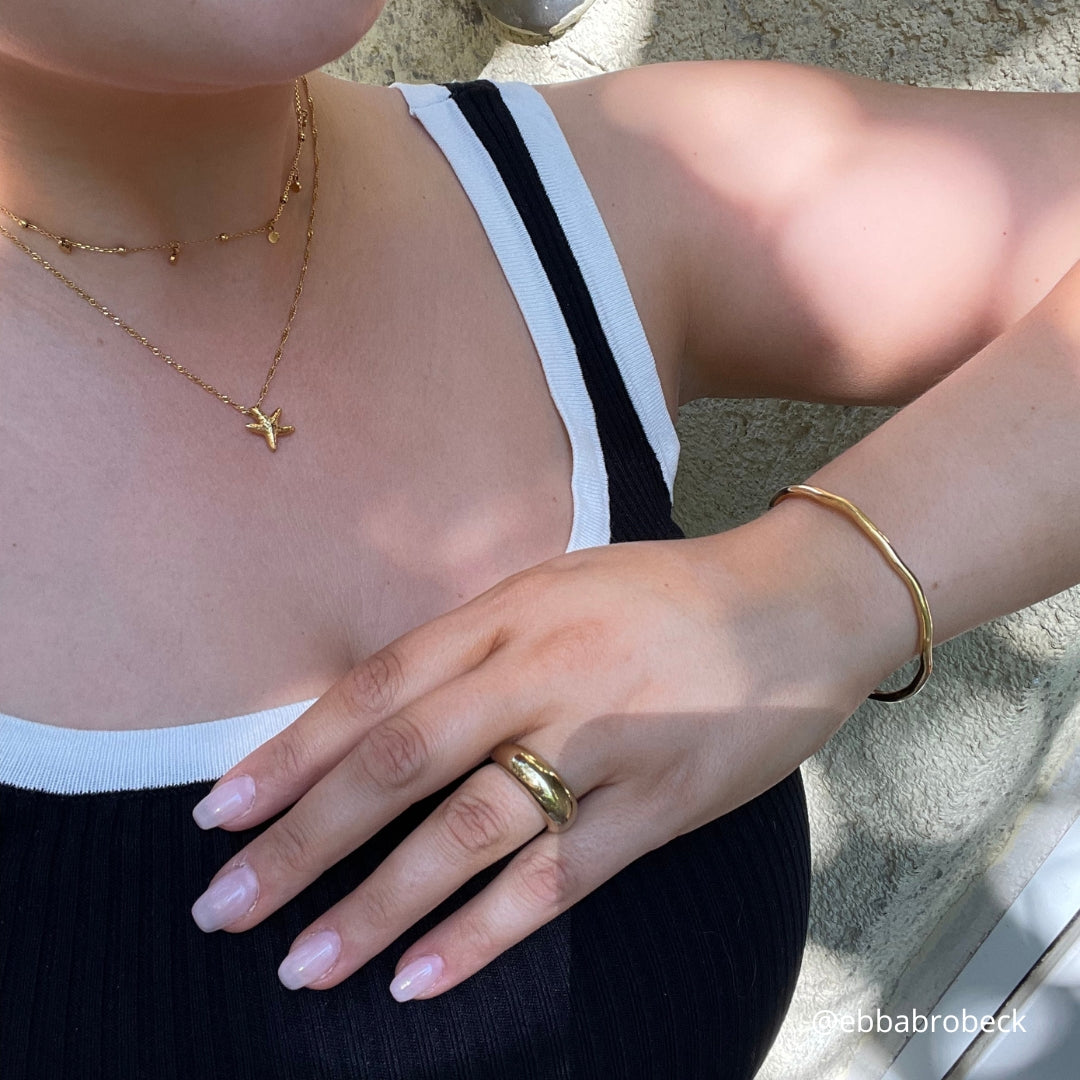 Hammered Bangle Bracelet