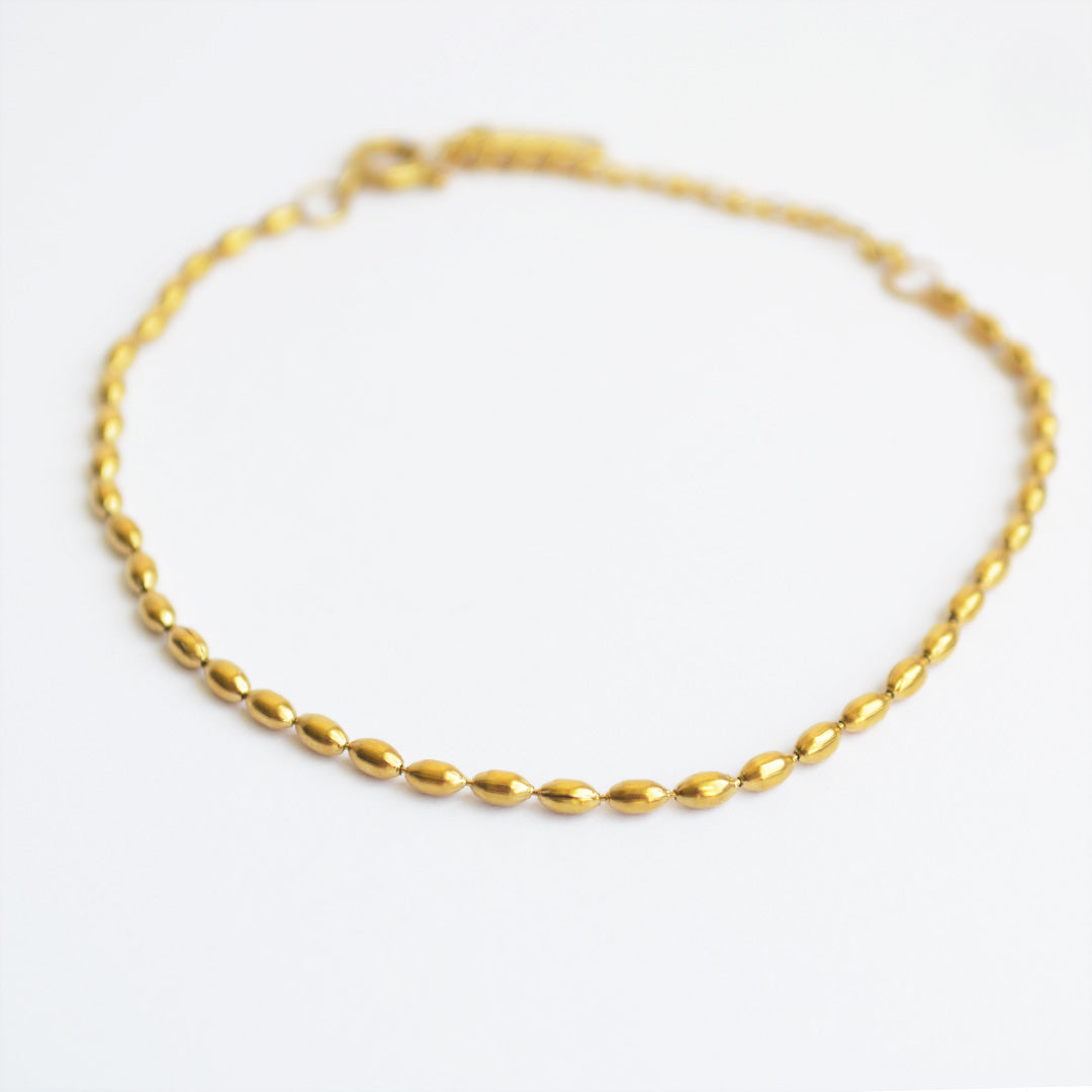 Thin Oval Beads Bracelet