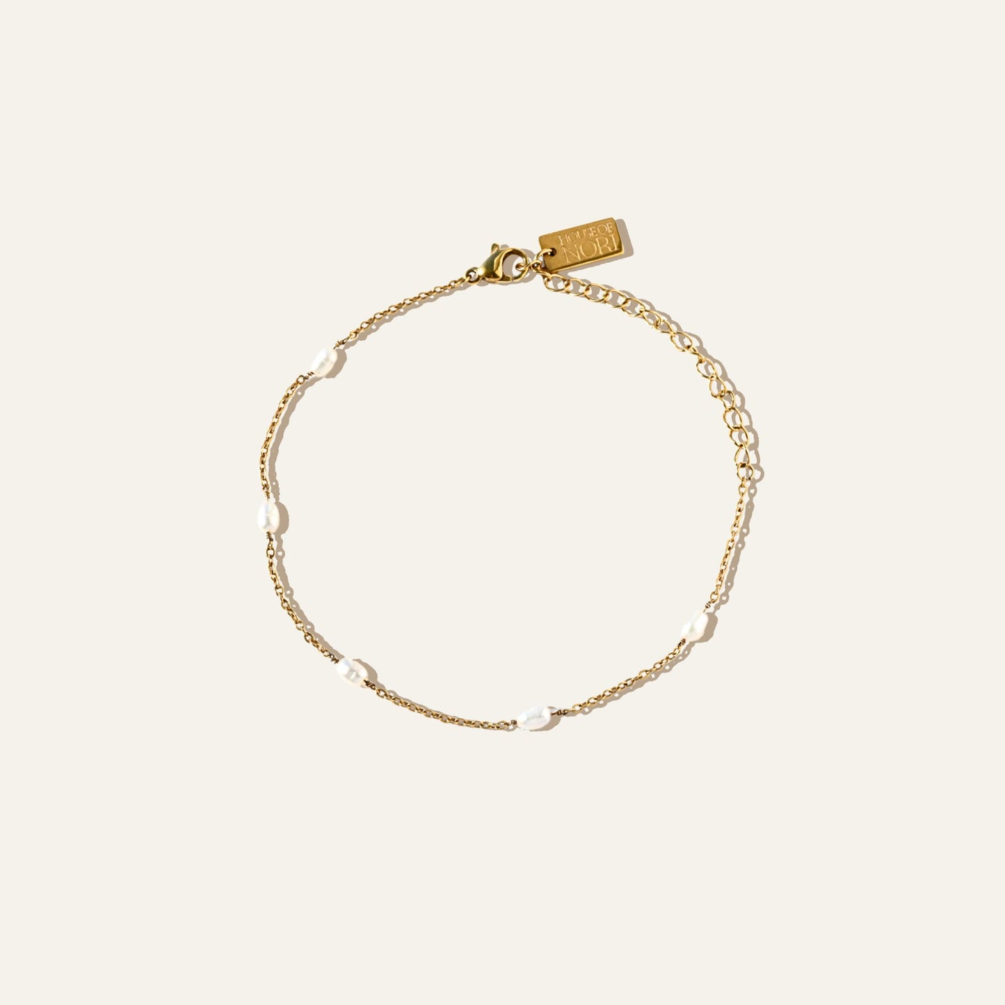 Small Pearls Chain Bracelet