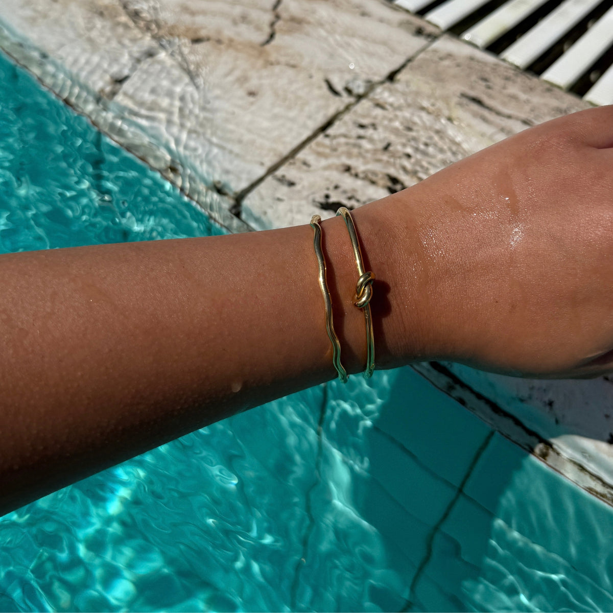 Hammered Bangle Bracelet
