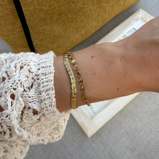 Round Sun Plate Bracelet