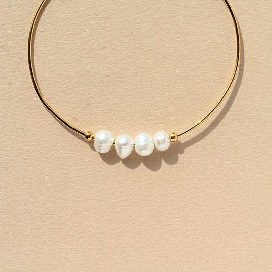 Pearl Bangle Bracelet