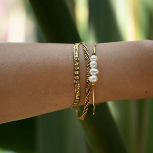 Pearl Bangle Bracelet