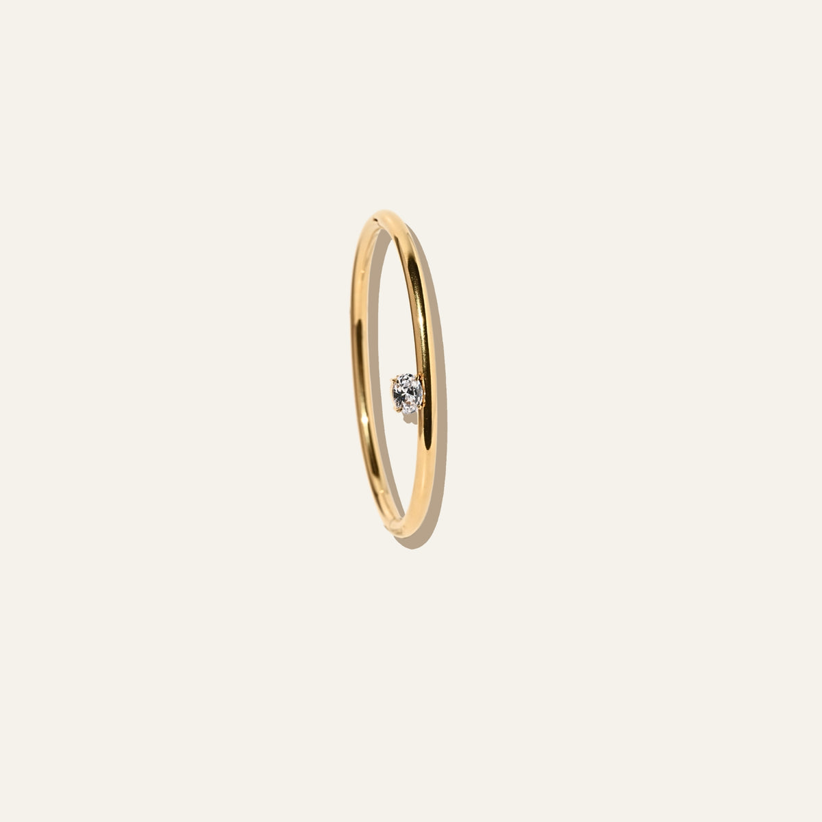 Solitaire Crystal Bangle