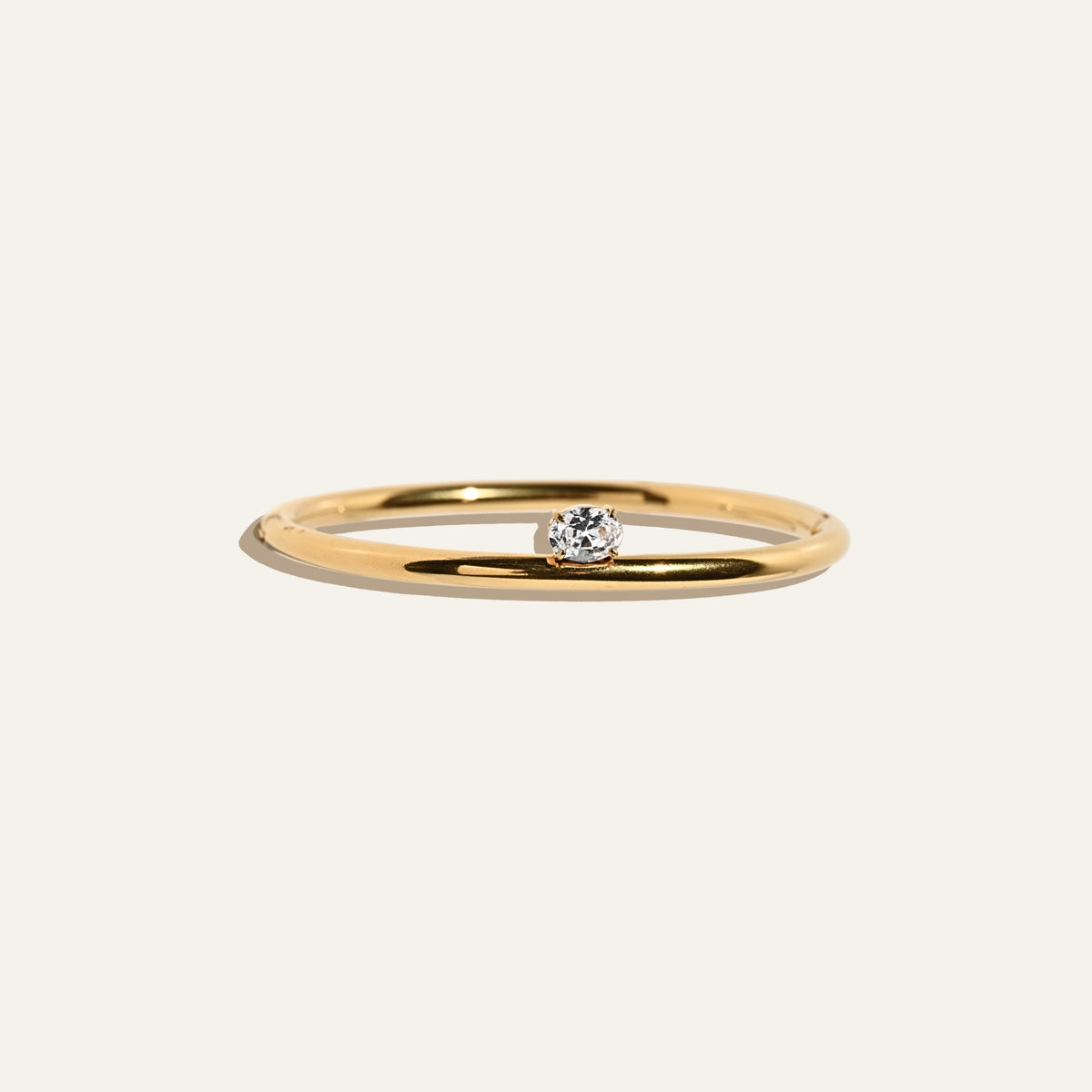Solitaire Crystal Bangle