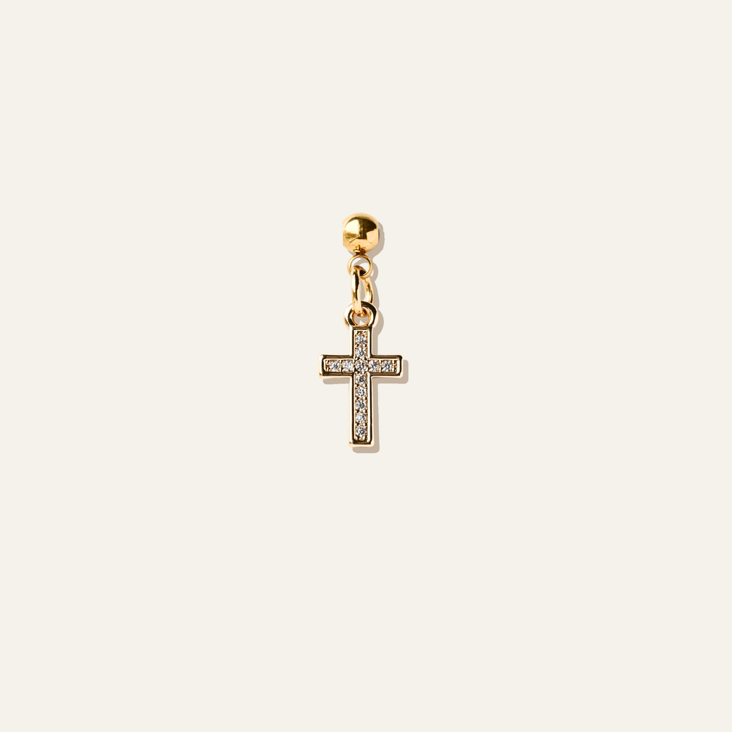 Crystal Cross Charm
