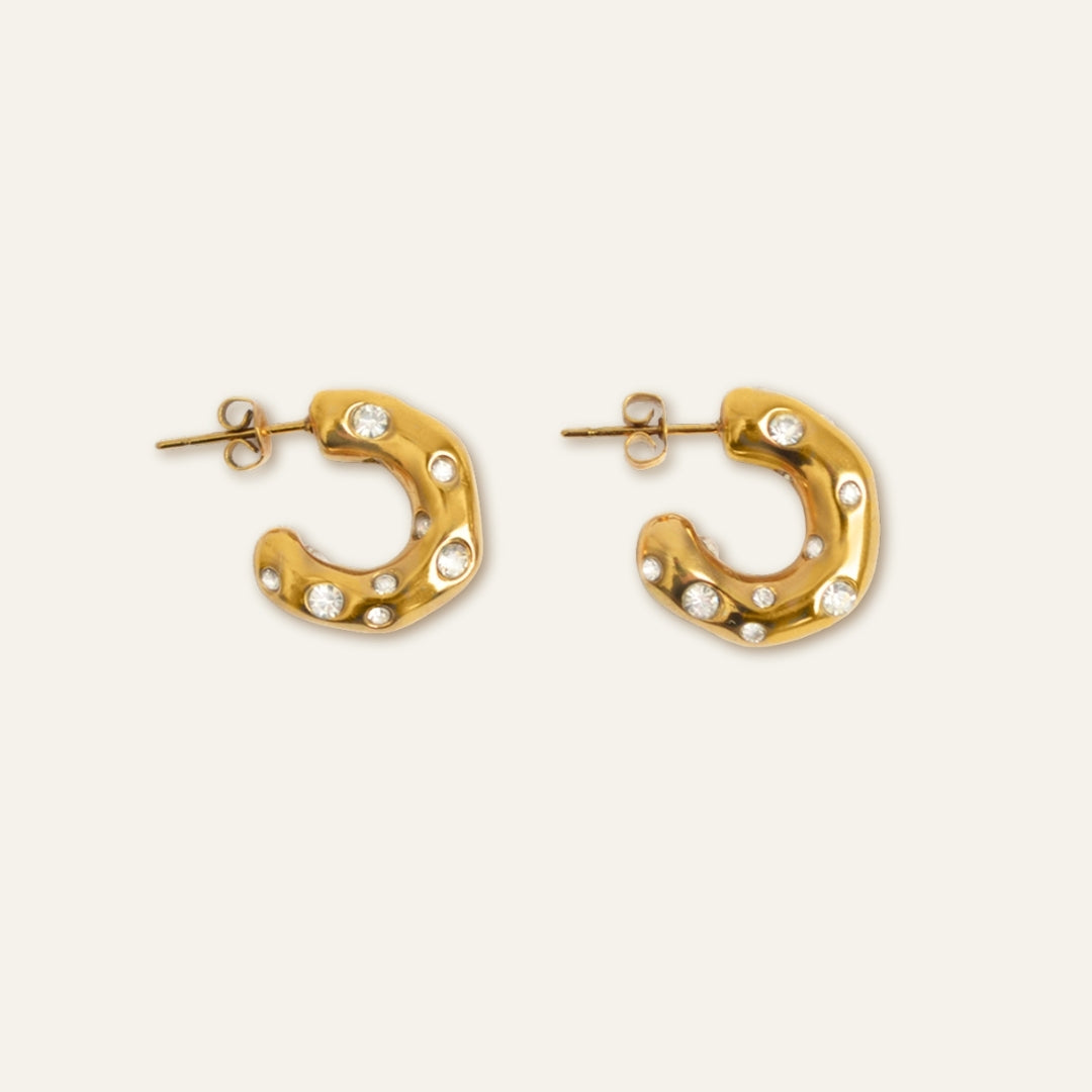 Chunky Zirconia Hoops