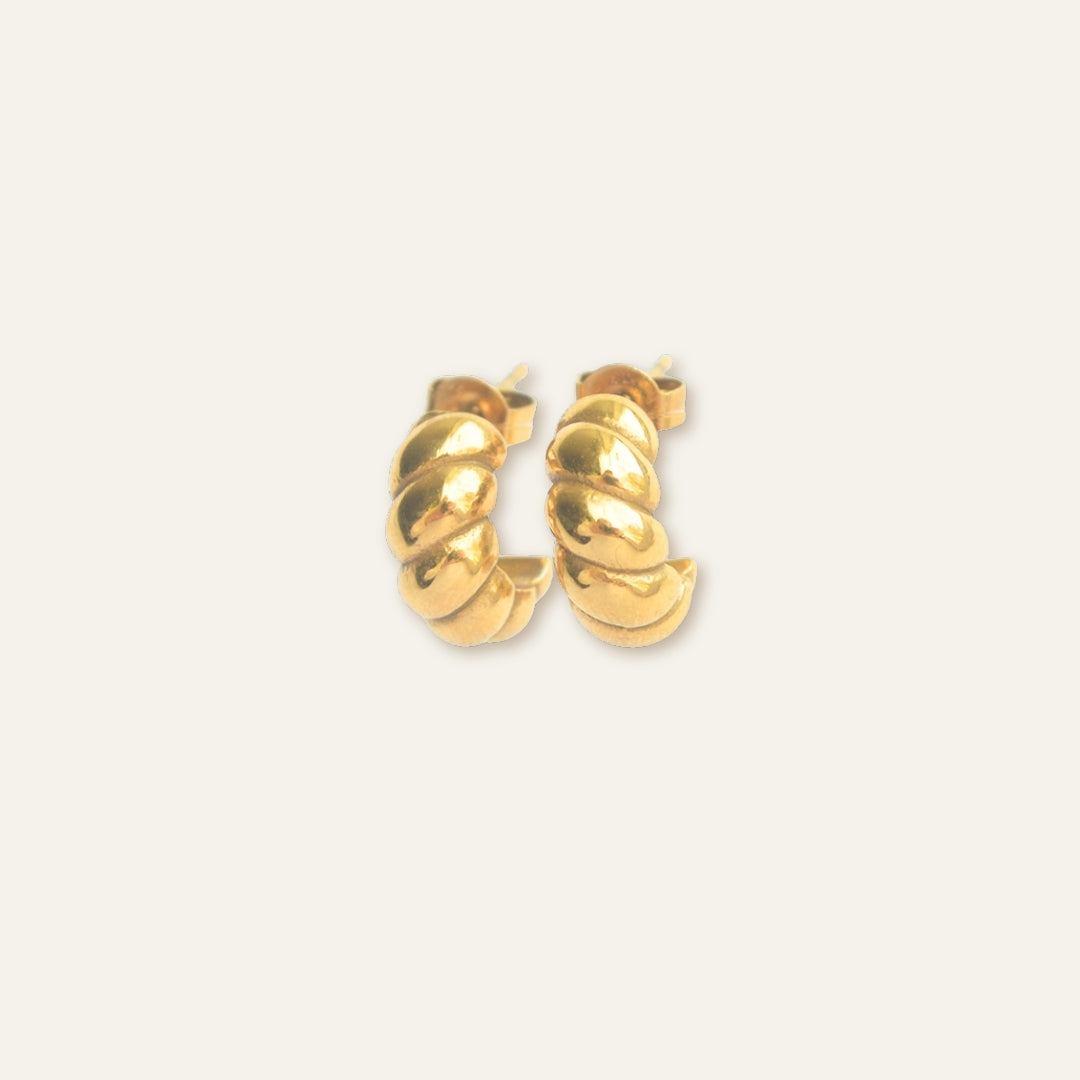 Mini Croissant Earrings