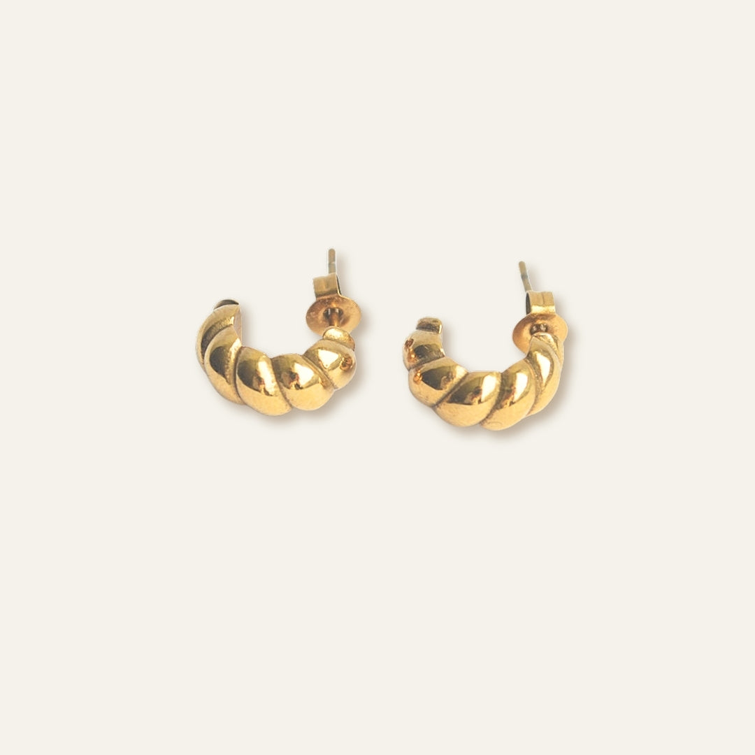 Mini Croissant Earrings