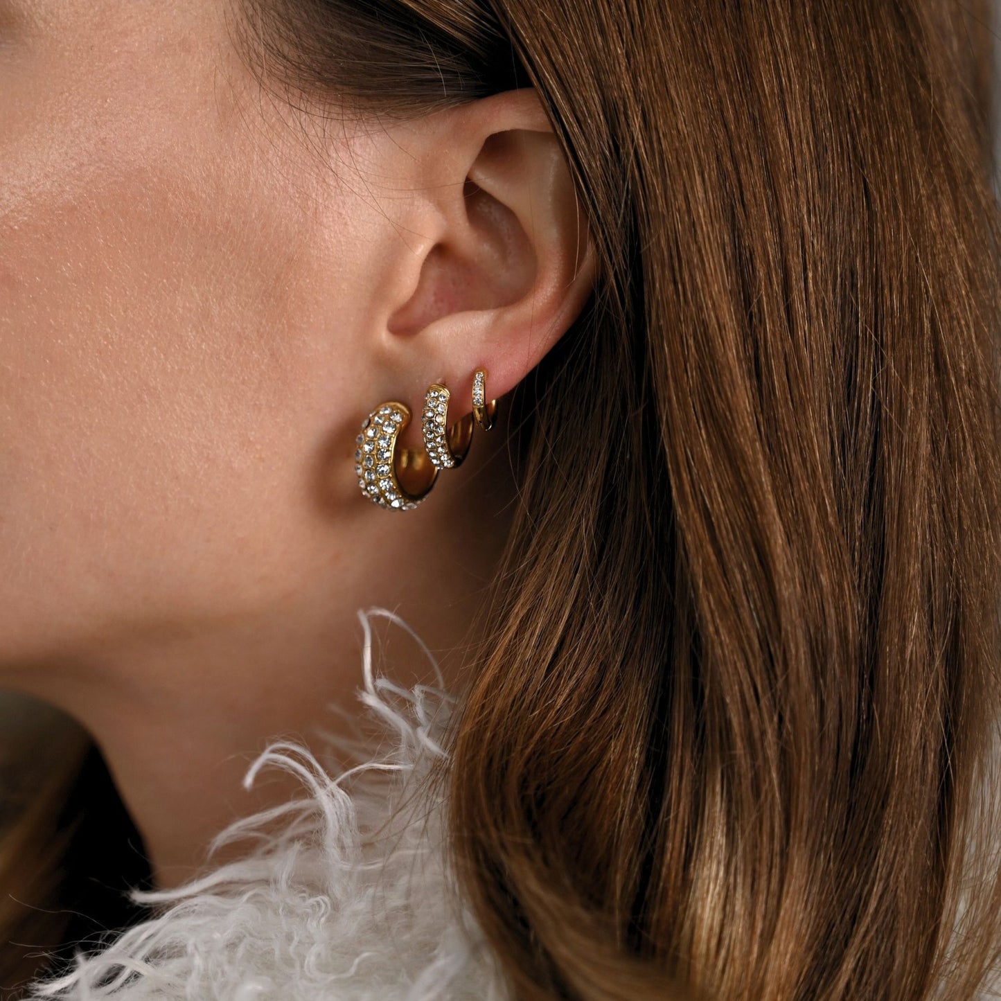 Crystal Pave Earrings