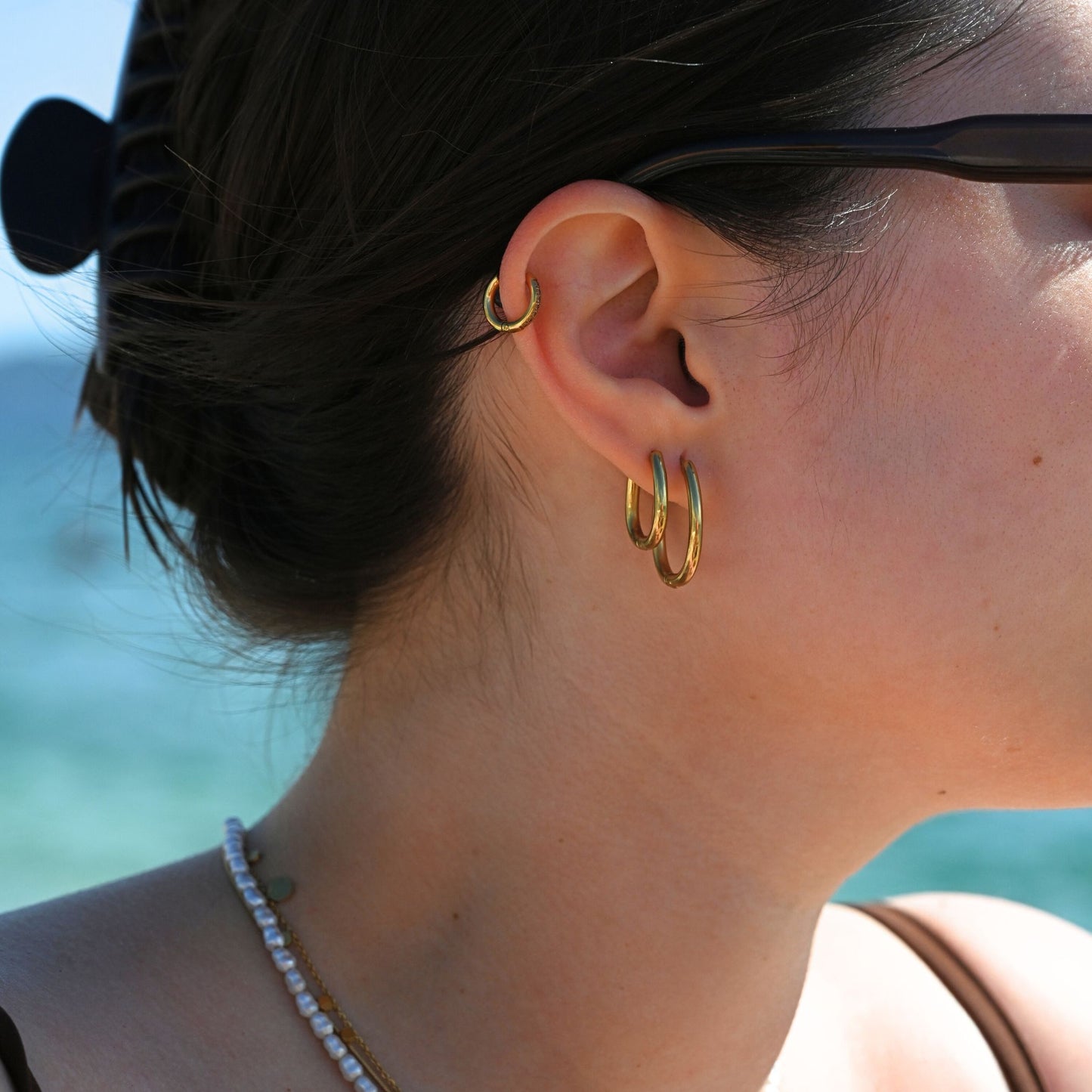 Large Drop Hoops