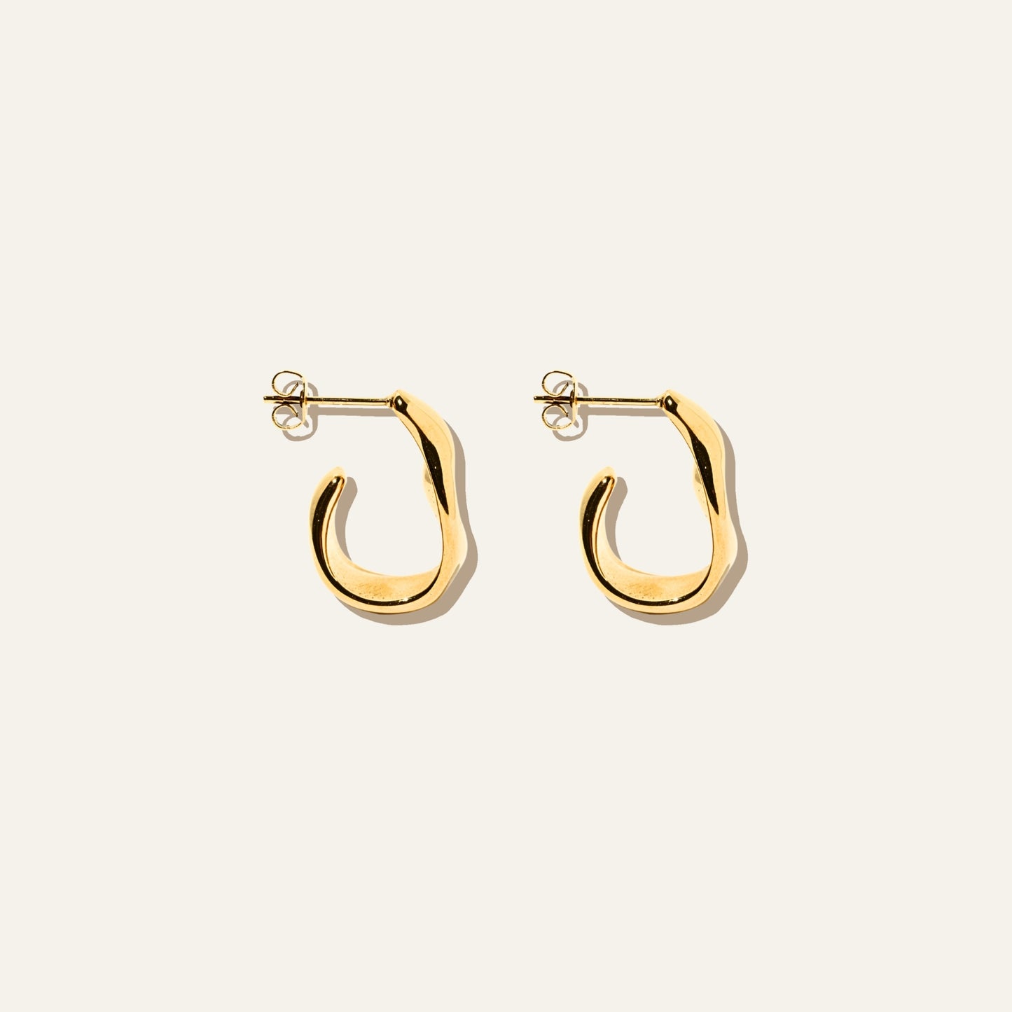 Bold Hammered Earrings