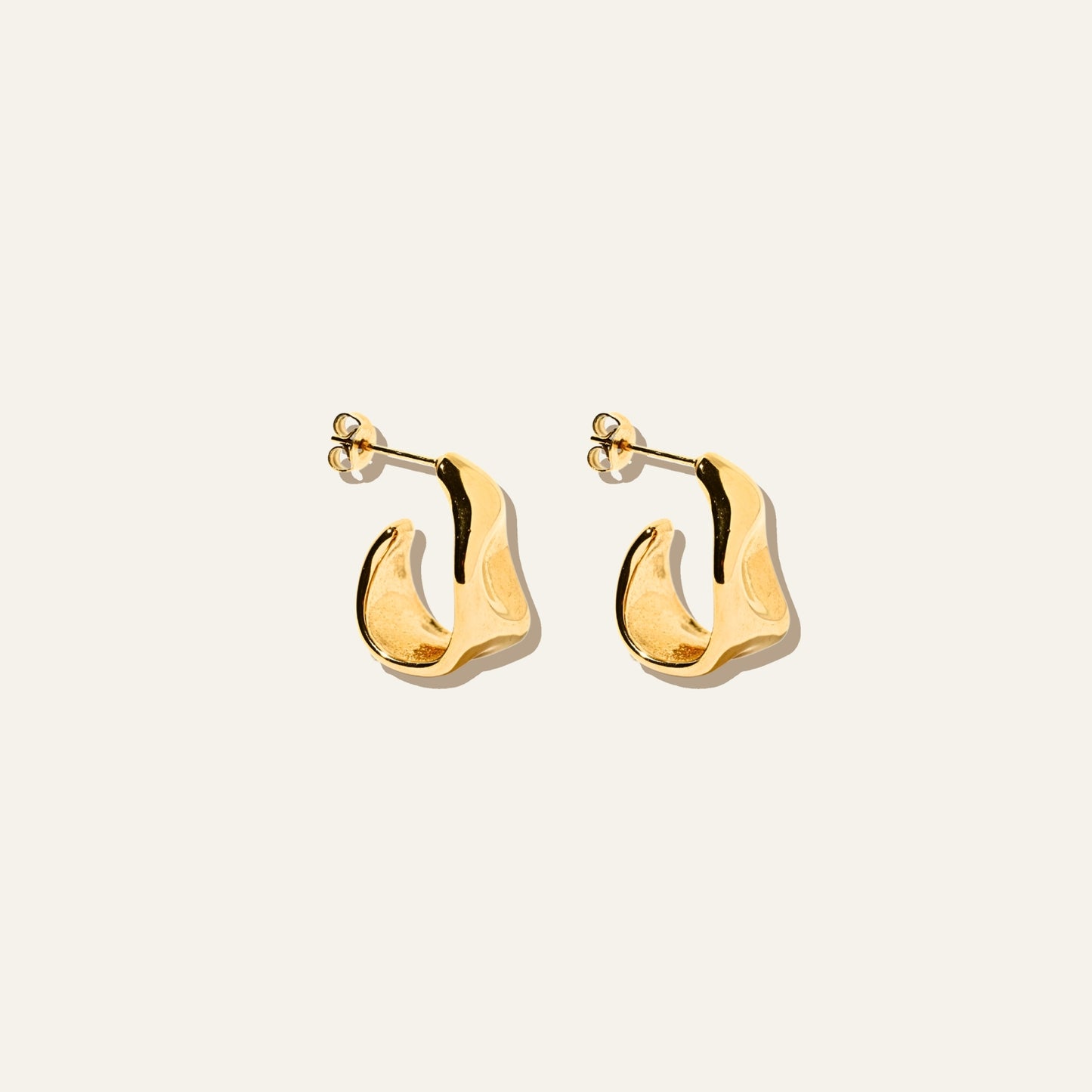 Bold Hammered Earrings