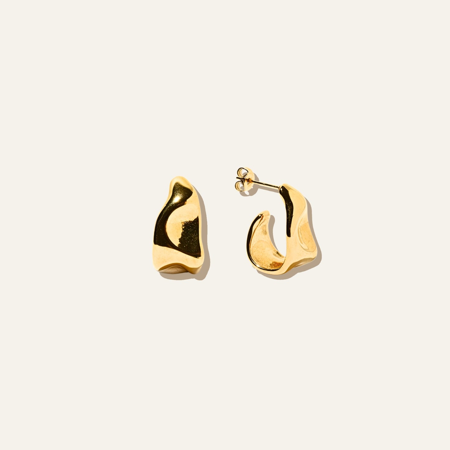Bold Hammered Earrings