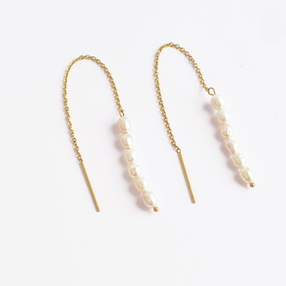 Pearl Chain Earrings