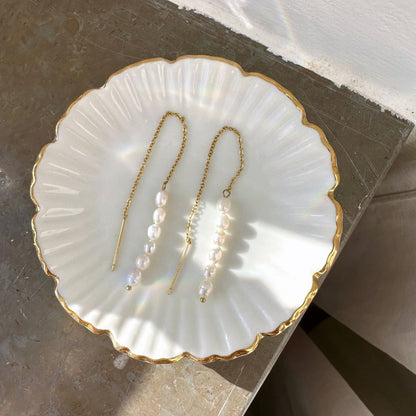 Pearl Chain Earrings