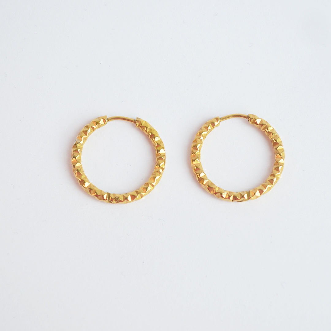 Large Textured Earrings