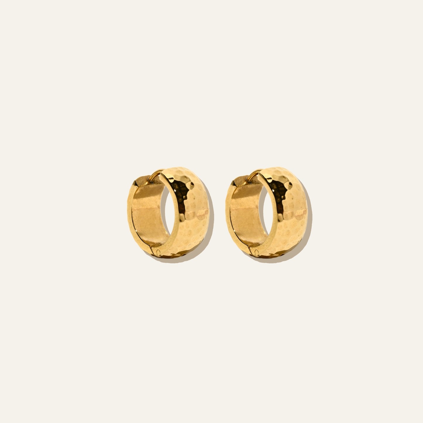 Hammered Stria Hoops