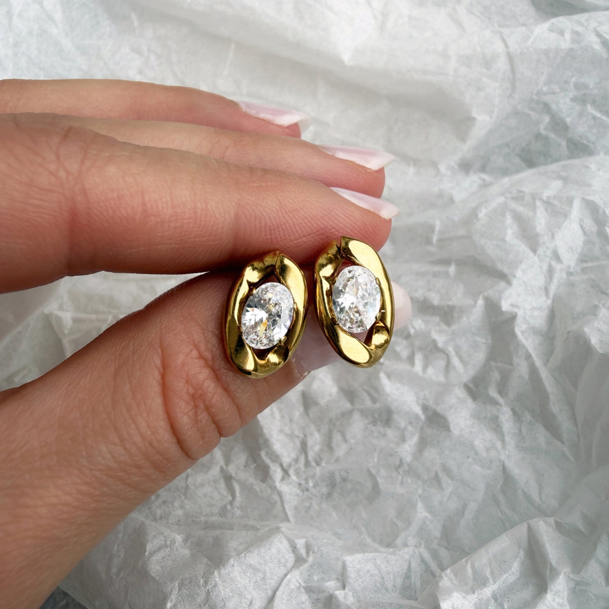 Large Crystal Stud