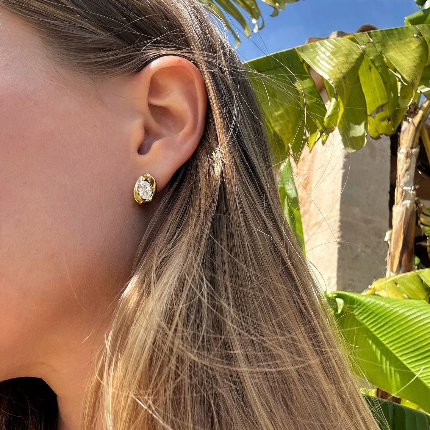 Large Crystal Stud