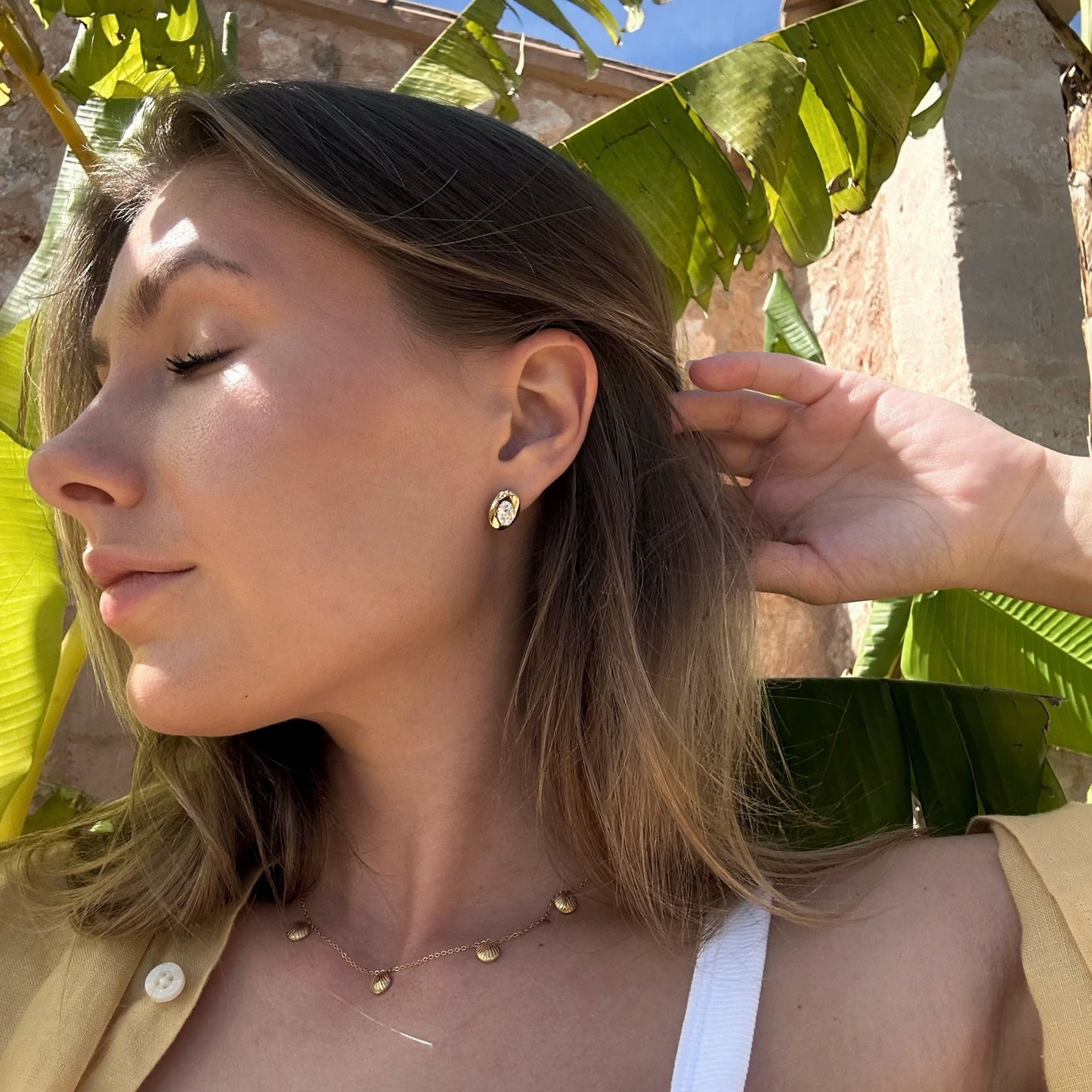 Large Crystal Stud